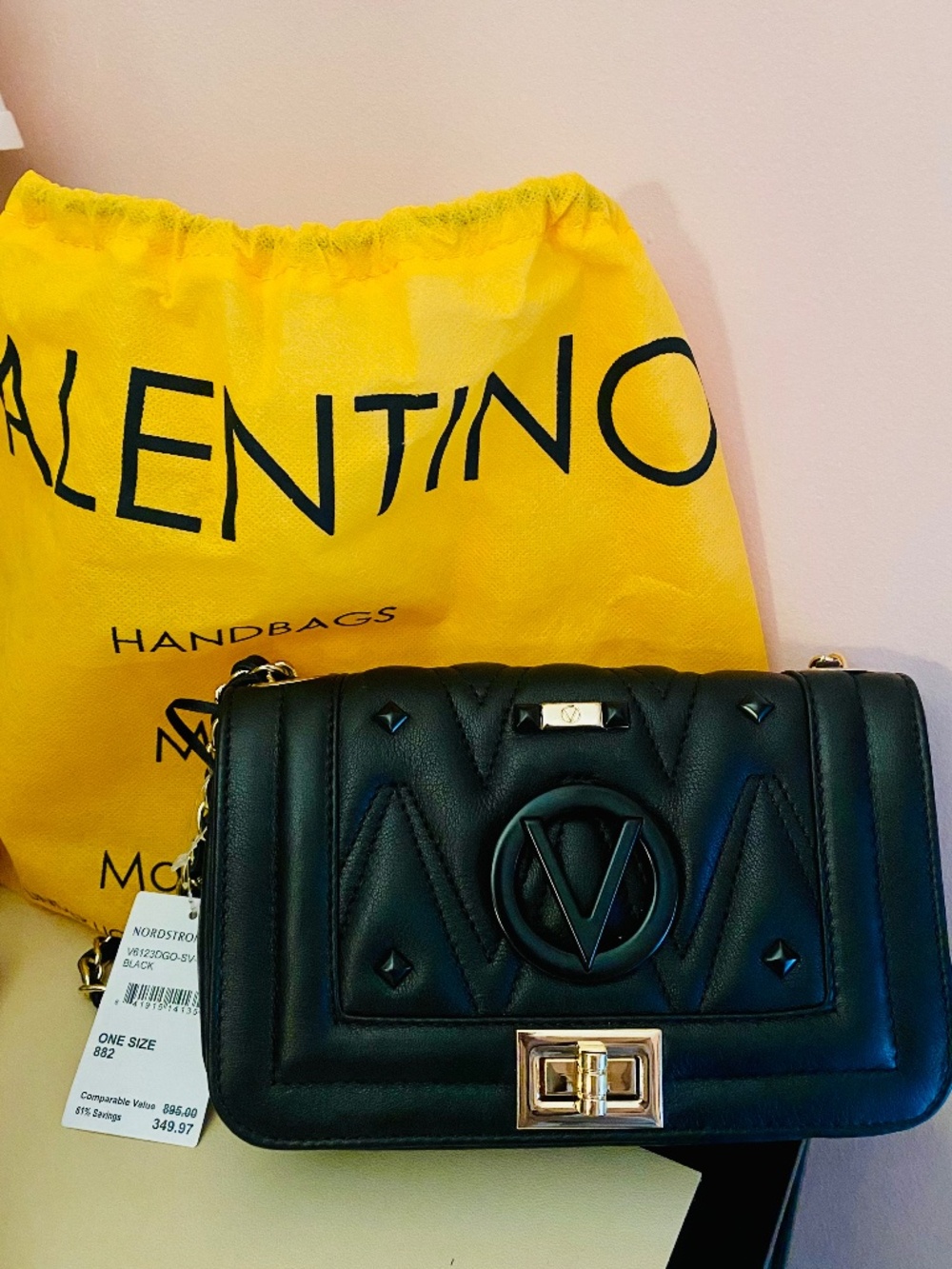 Valentino by Mario Valentino Beatriz Diamond Flap Bag
